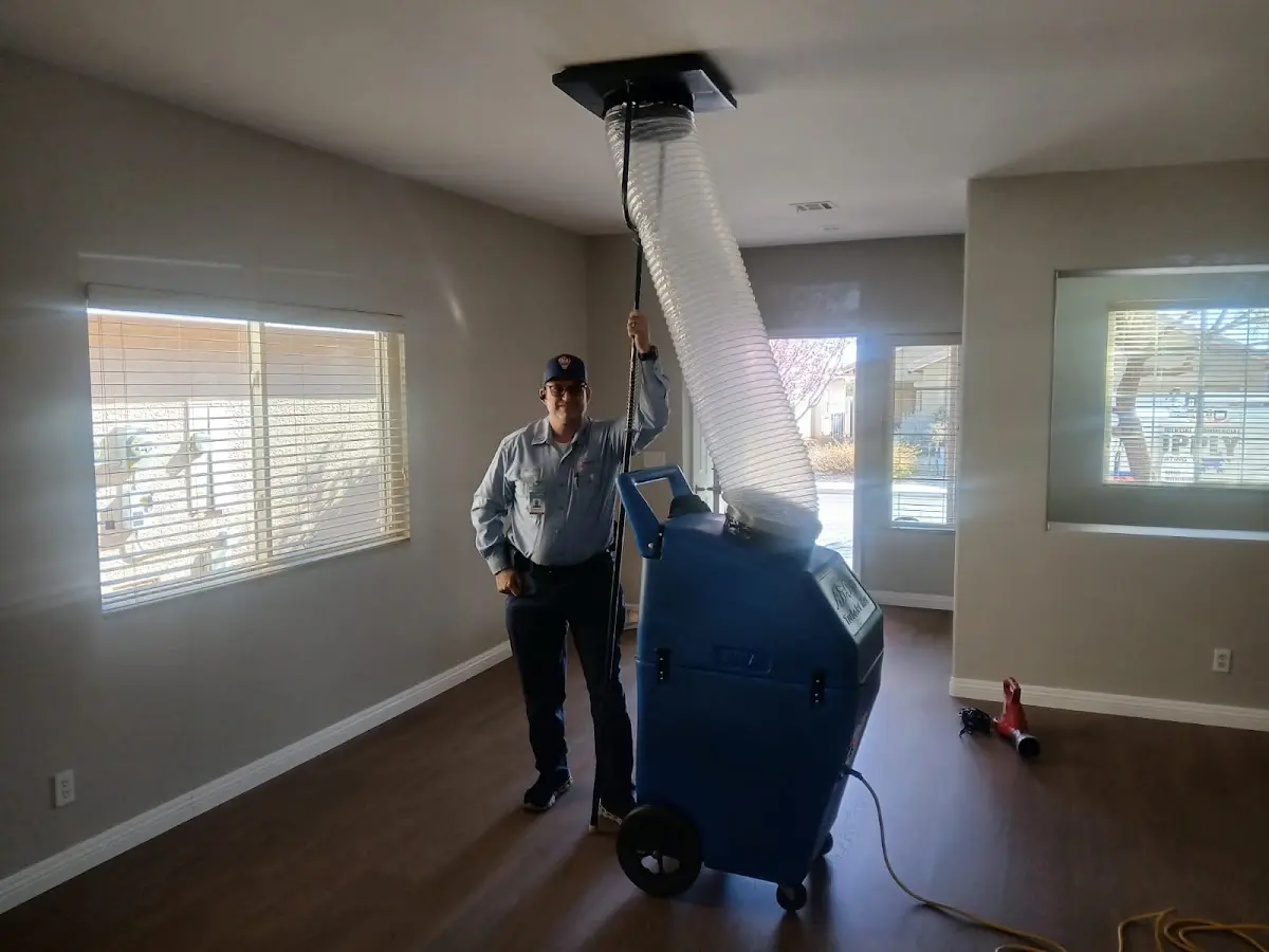Professional Dryer Vent Cleaning work inside a Pewaukee home